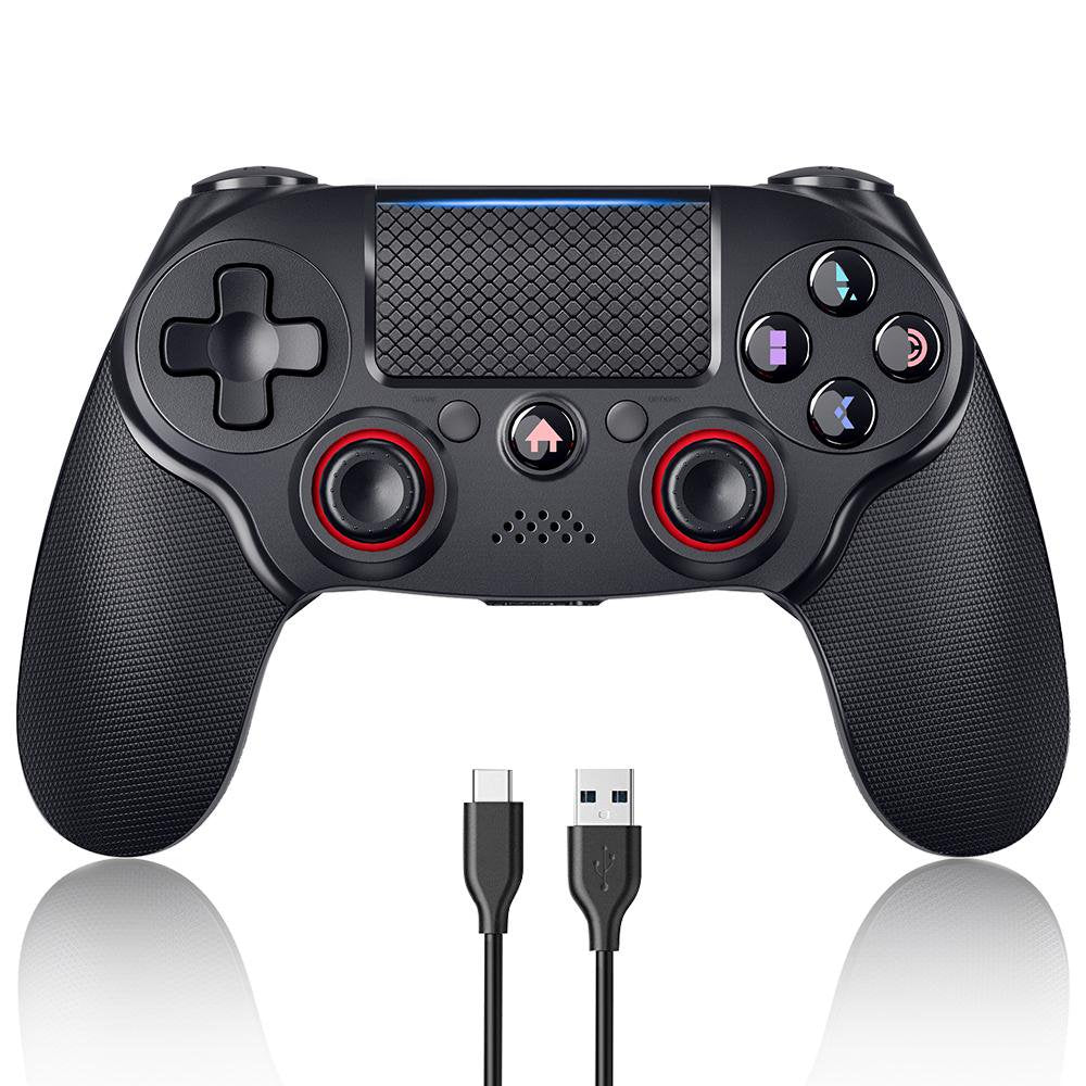 Artsic Wireless PS4 Controller for Playstation 4, Dual Vibration Joystick Game Controller for PS4 Console/Slim/Pro, 6-Axis Gyro Sensor Touchpad LED Indicator