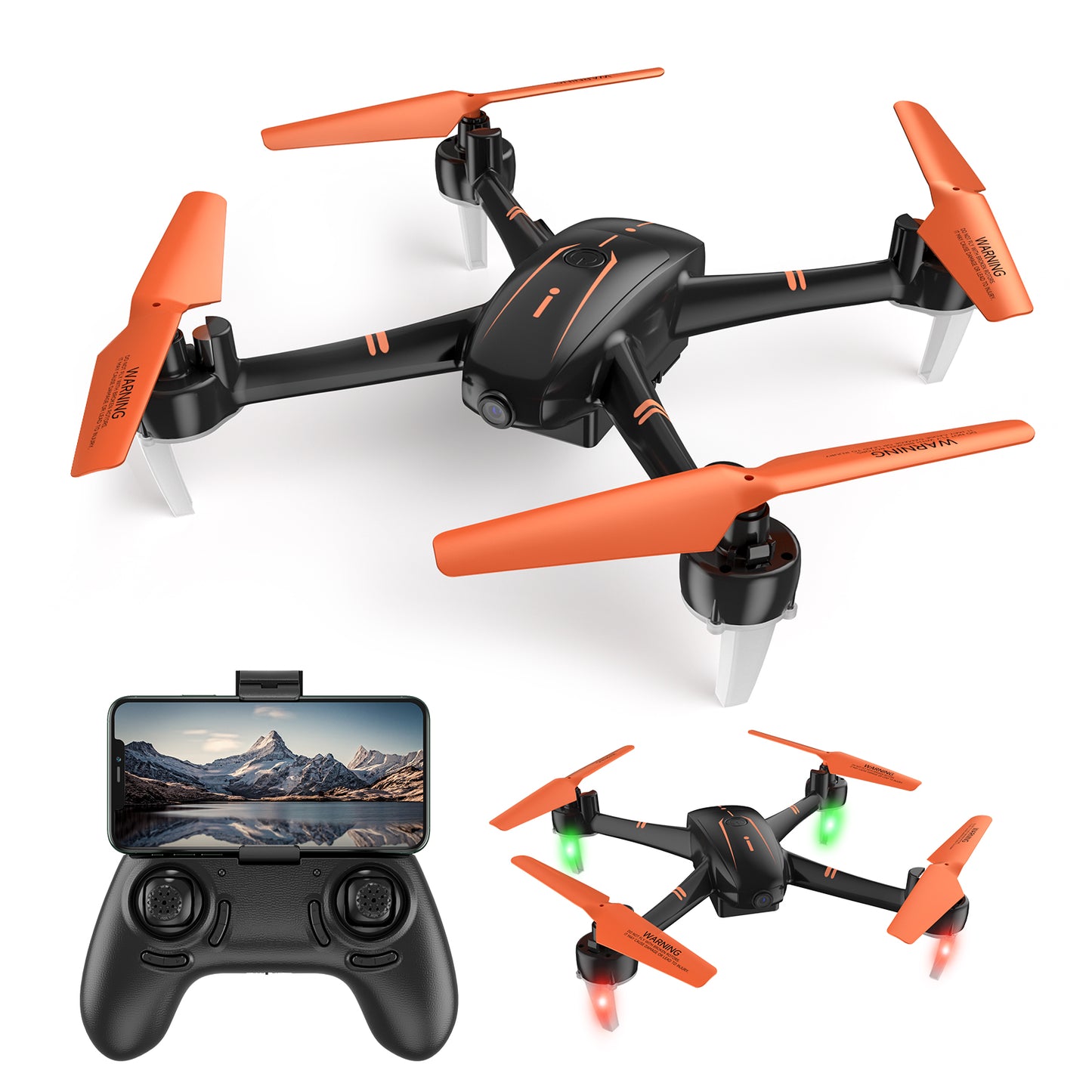 Arstic FPV WiFi RC Drones with 720P HD Camera, 30 Mins Flight Time, Radio Control Quadcopter for Beginners with Live Video, Altitude Hold, Headless Mode, 3D Flips, One Key Take Off for Adults and Kids