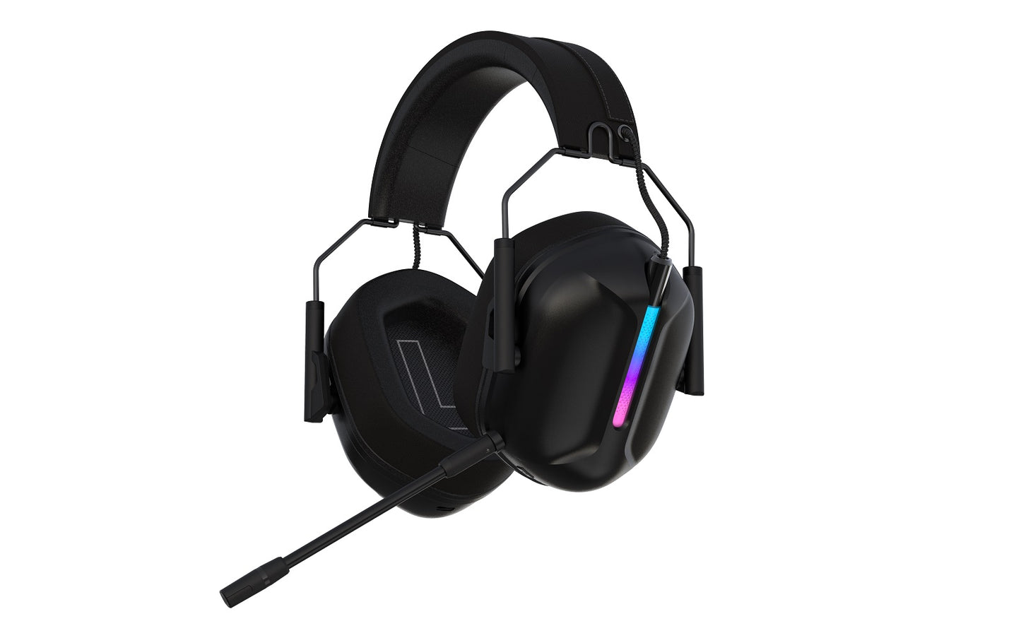 Ecomoment Wireless Gaming Headset for PS5 PS4 Nintendo Switch PC Xbox, 2.4 GHz/Bluetooth 5.2 Gaming Headphones with Noise Cancelling Microphone 40+ Hours Battery Life,Black