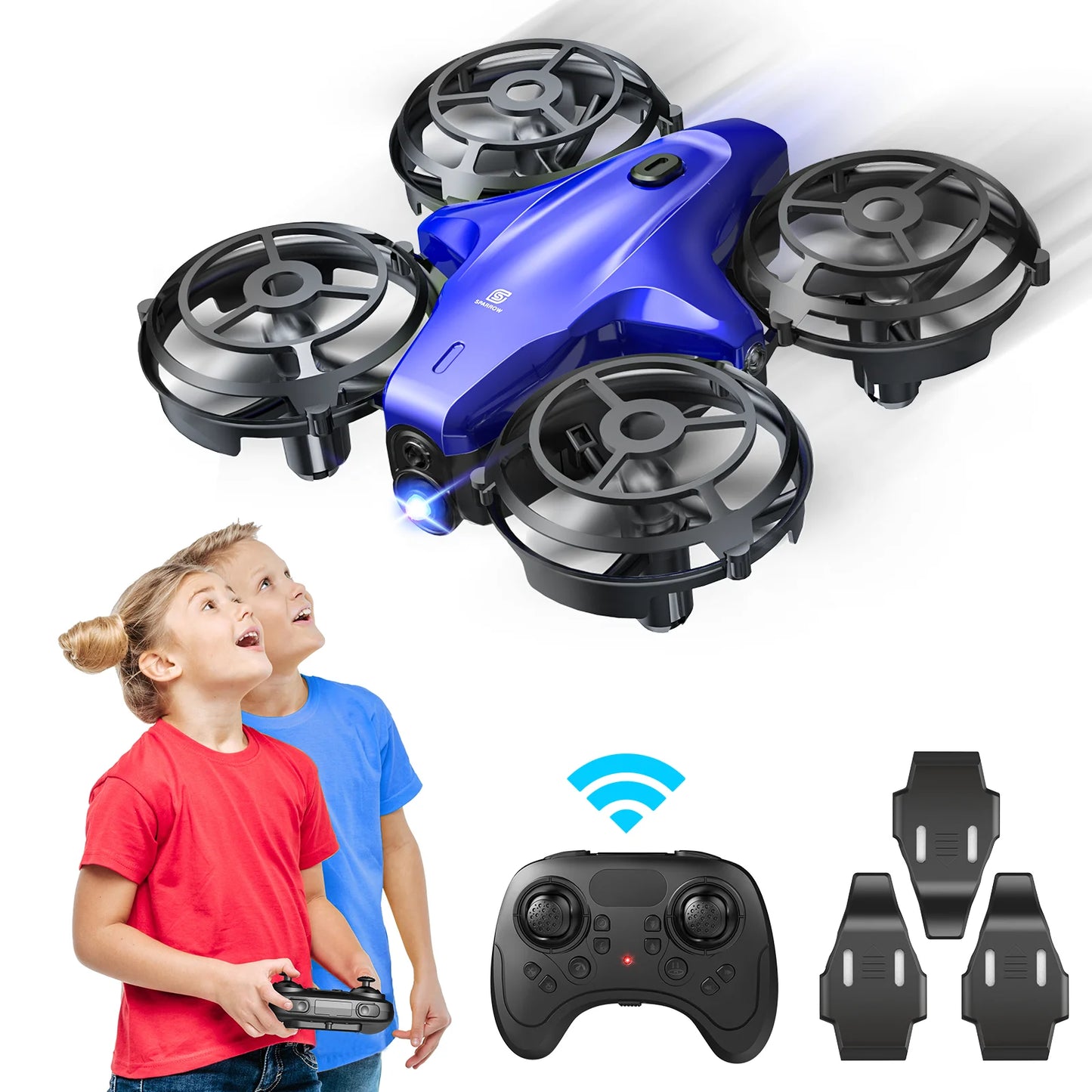 Mini Drone for Kid, Radio Control Quadcopter for Beginners with Altitude Hold, Headless Mode and 3 Batteries, 3D Flips, One Key Return and Speed Adjustment,Great Gift Toy for Boys and Girls