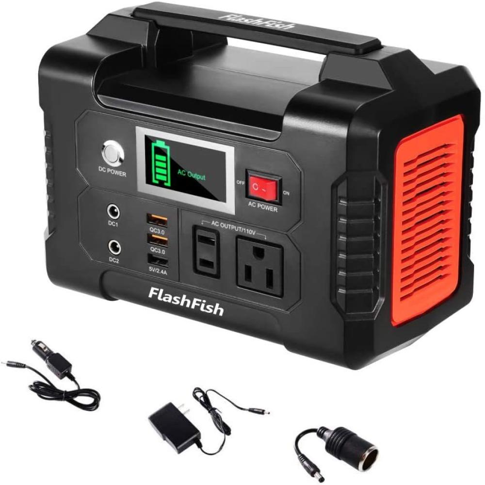 Solar Generator,200W Portable Power Station with 110V AC Outlet/2 DC Ports/3 USB Ports,45000mAh Portable Solar Generator for Outdoor Camping Home Emergency Power Supply