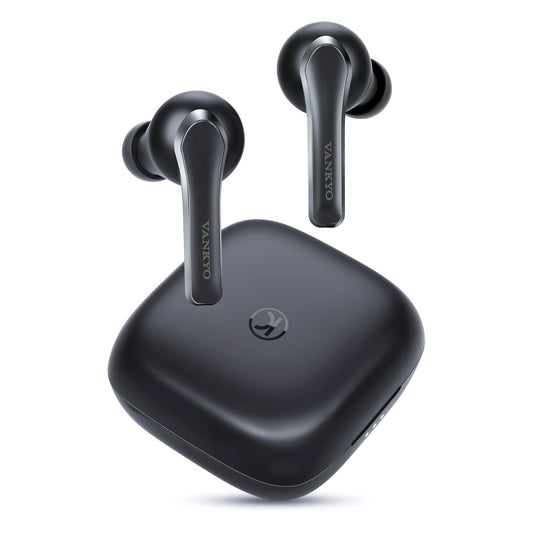 Wireless Earbuds, VANKYO X400 True Bluetooth Earbuds In Ear with Mic CVC 8.0 Noise Cancelling Earphones, Bluetooth 5.0 Headphones Sports, Deep Bass/30H Playtime/Touch Control/Twin & Mono Mode, Black