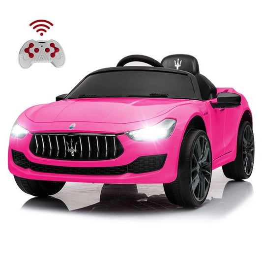 Kids Ride on Car, Maserati Licensed 12V Electric Kids Ride on, Battery Powered Motorized Ride on Toys with Remote Control, MP3, LED Lights for 1 to 4 Years Olds Boys & Girls