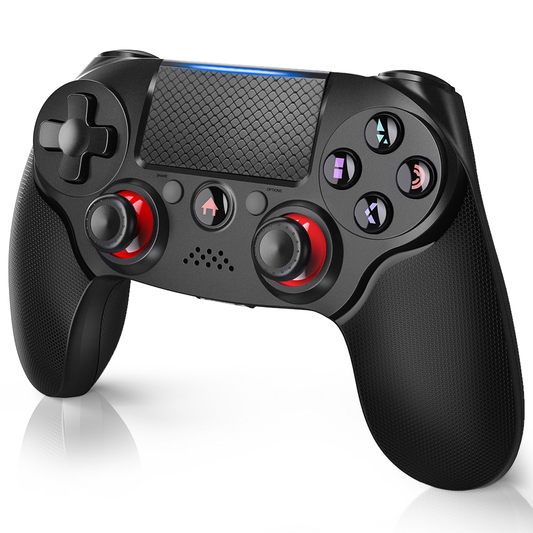 Wireless PS4 Controller for Playstation 4, VIK Dual Vibration Joystick Game Controller for PS4 Console/Slim/Pro, 6-Axis Gyro Sensor Touchpad LED Indicator